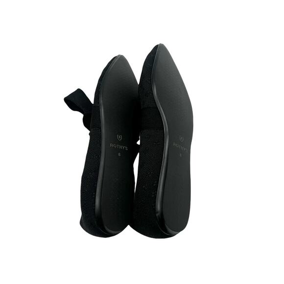 Rothy's Mary Jane Black Shimmer Pointed in Black‎ Size 8 - Picture 5 of 7